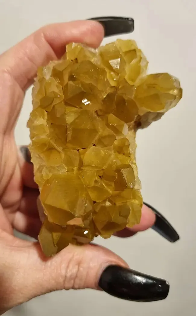 Gorgeous Phantom Limonite Quartz Cluster