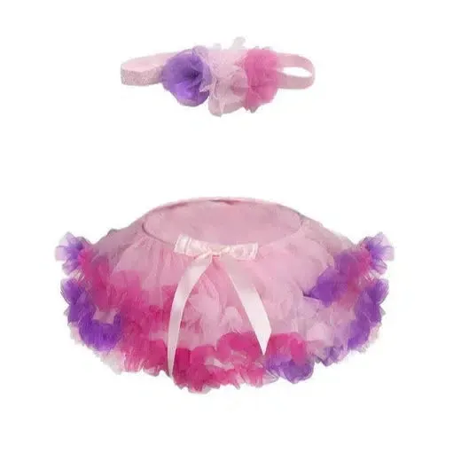 Great Pretenders Baby Rainbow Skirt & Headband 0-12M