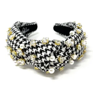 Houndstooth Knotted Headband