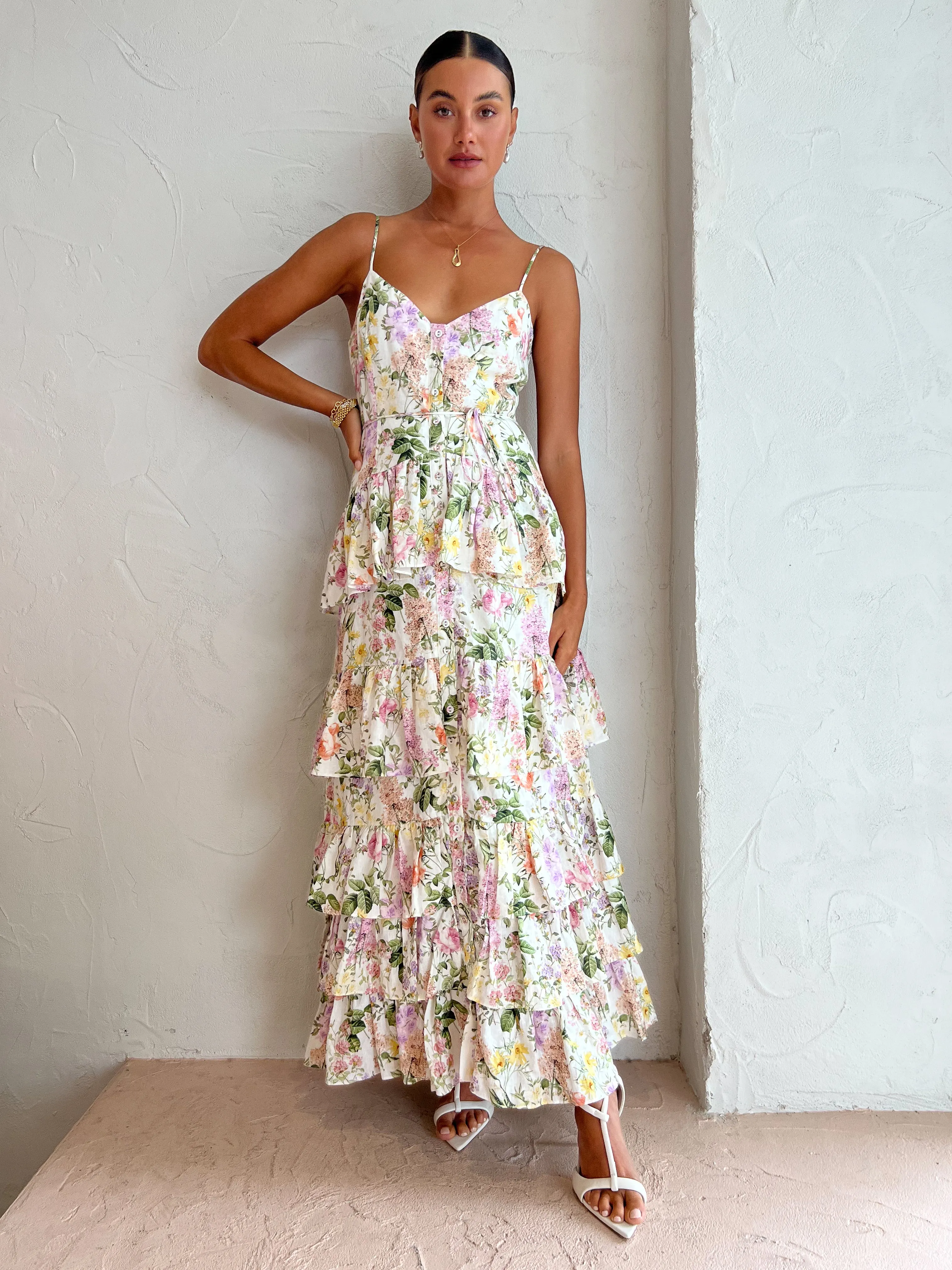 Issy Goldie Maxi Dress in Spring