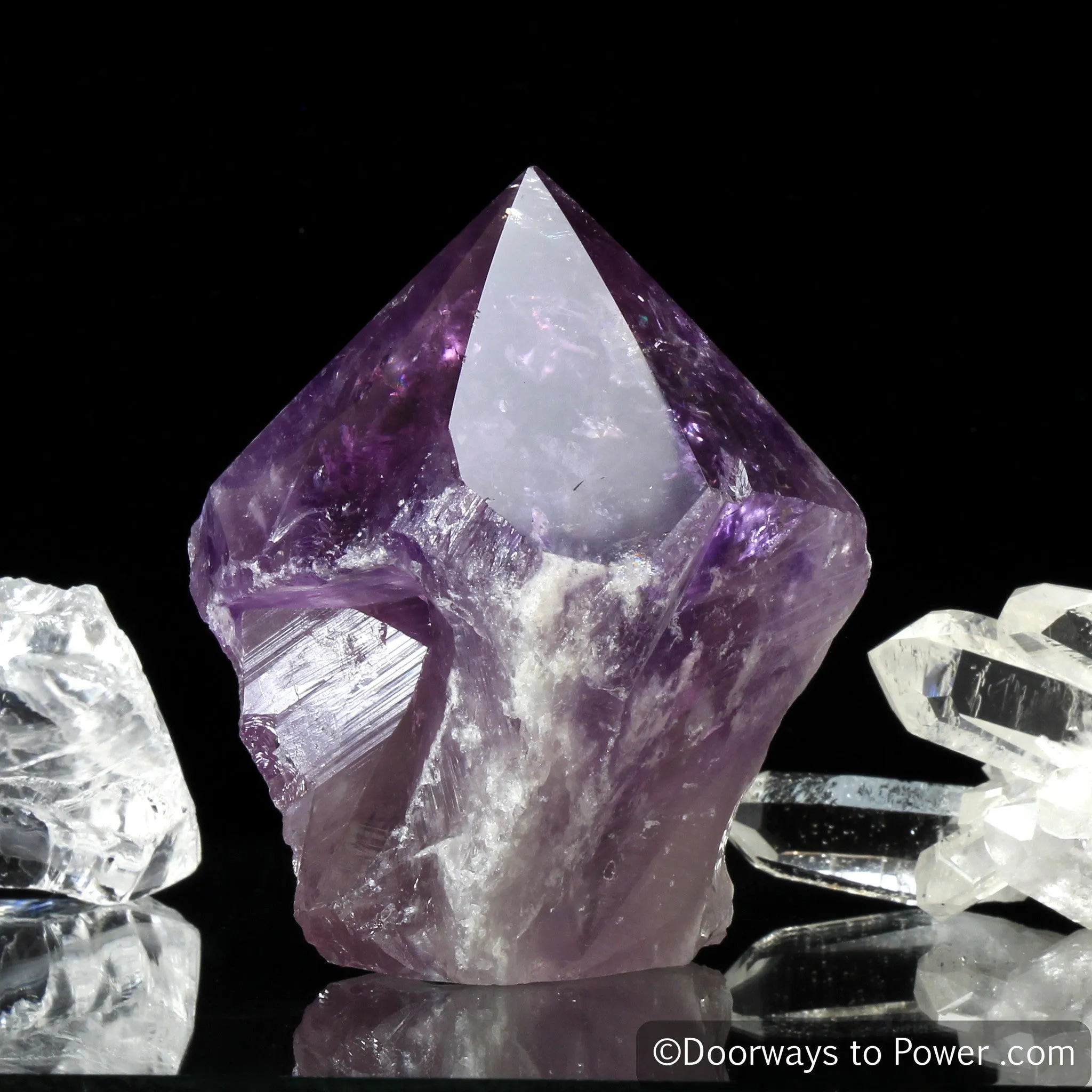 John of God Amethyst Generator Casa Crystal Point 'Violet Flame'