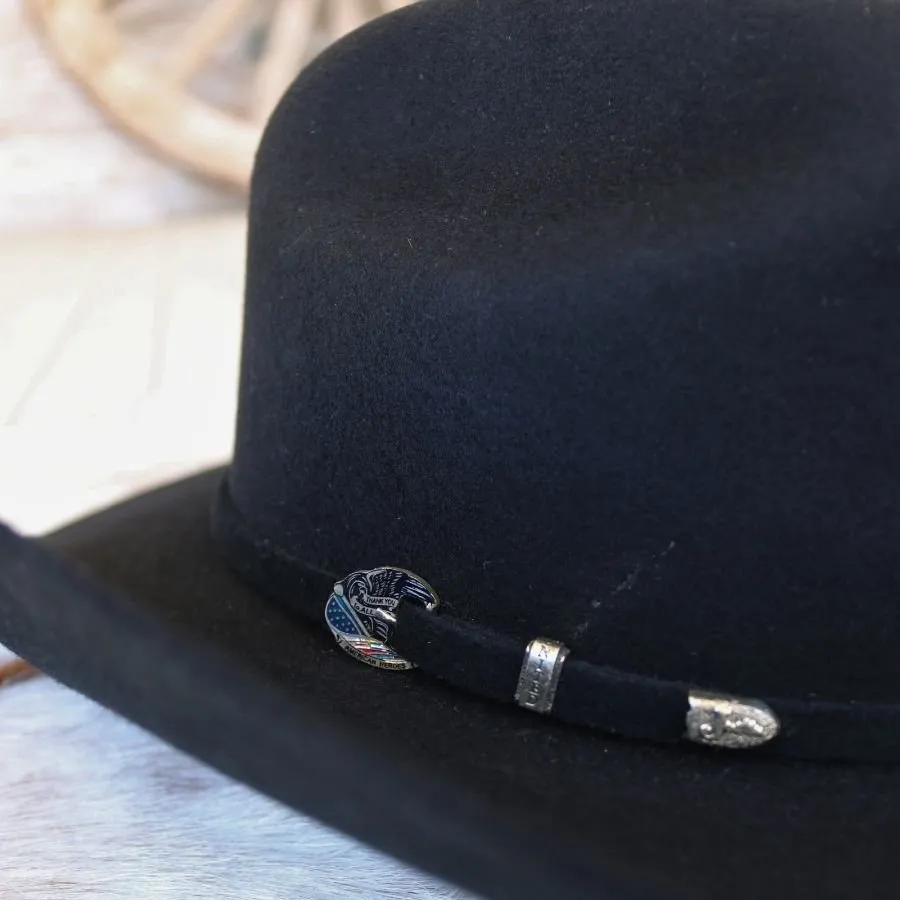 Justin 3X Americana Black Wool Cowboy Hat