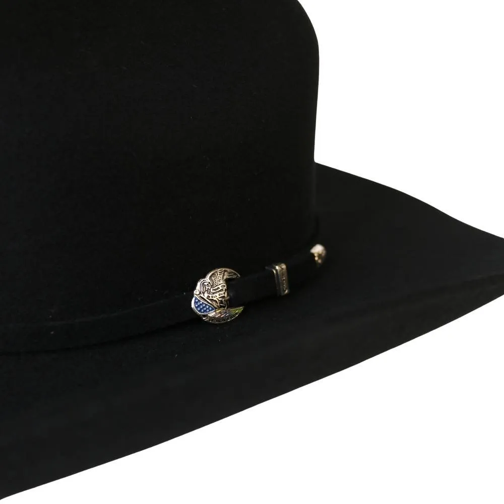 Justin 3X Americana Black Wool Cowboy Hat