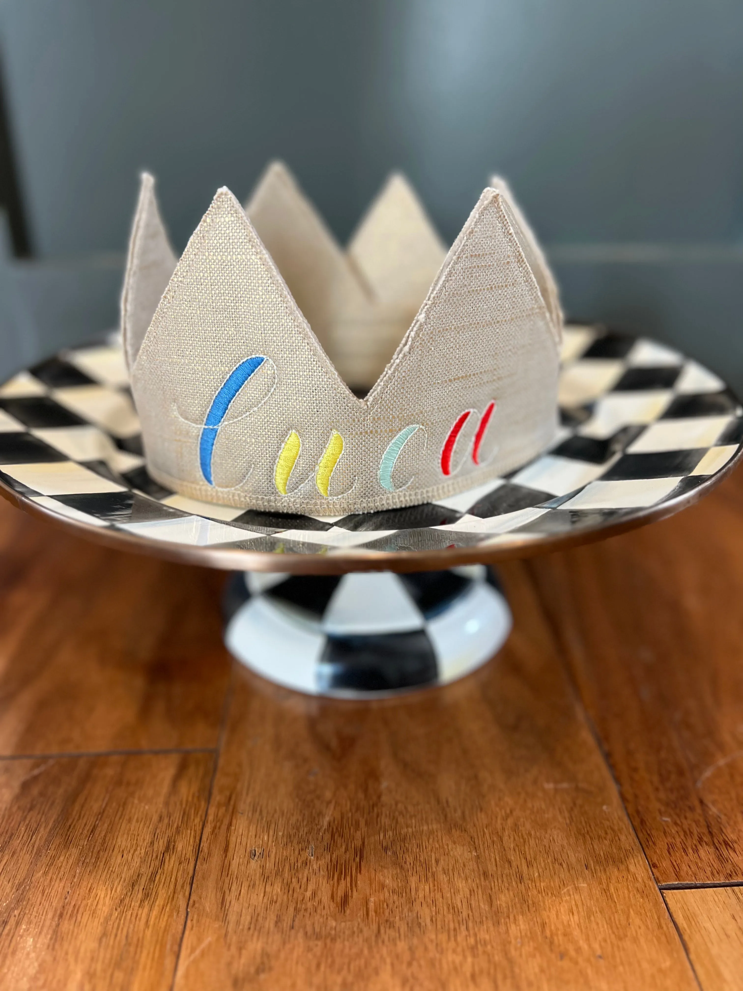 Keepsake Linen Crown (one-size fits most kids)