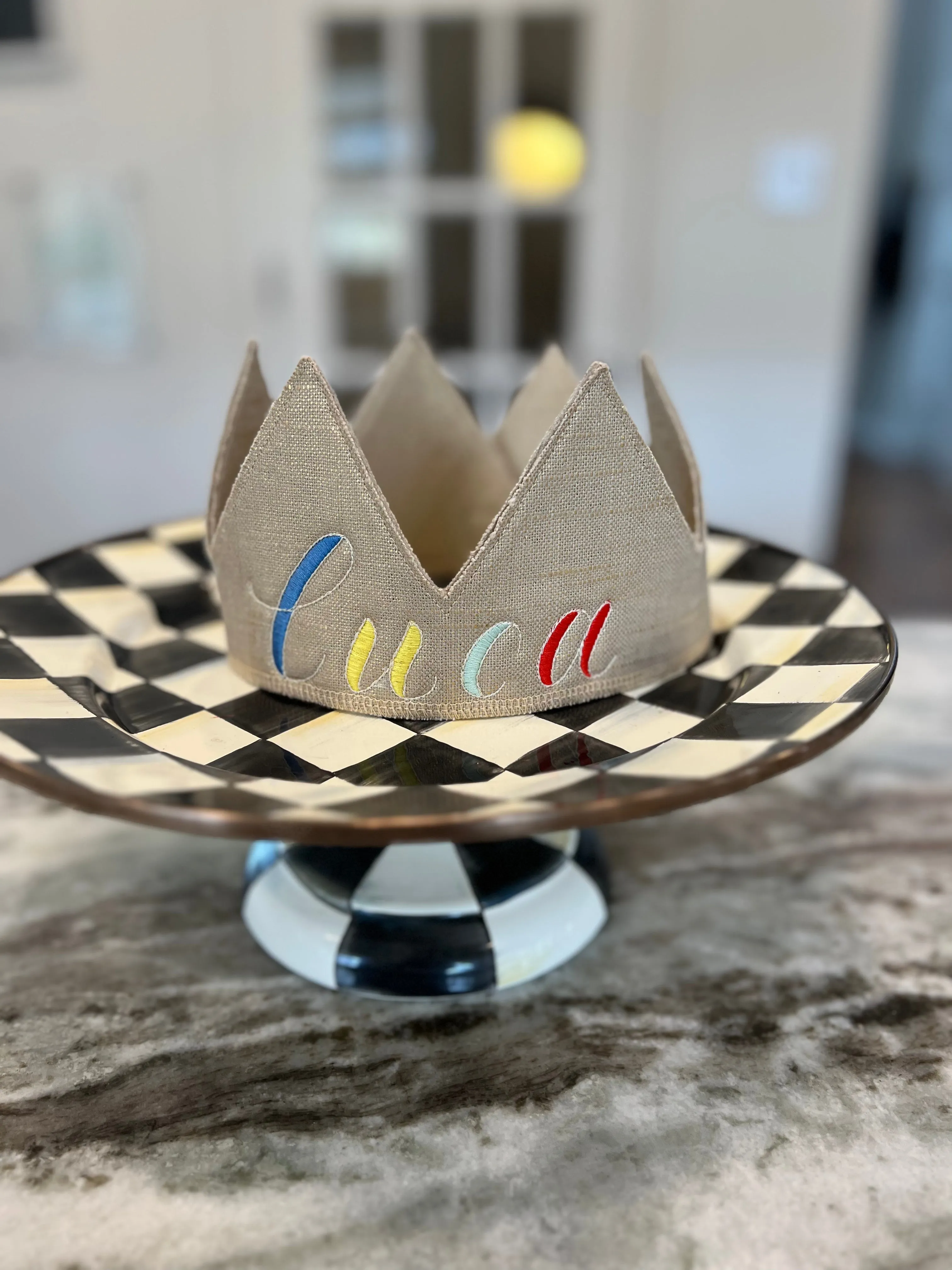 Keepsake Linen Crown (one-size fits most kids)