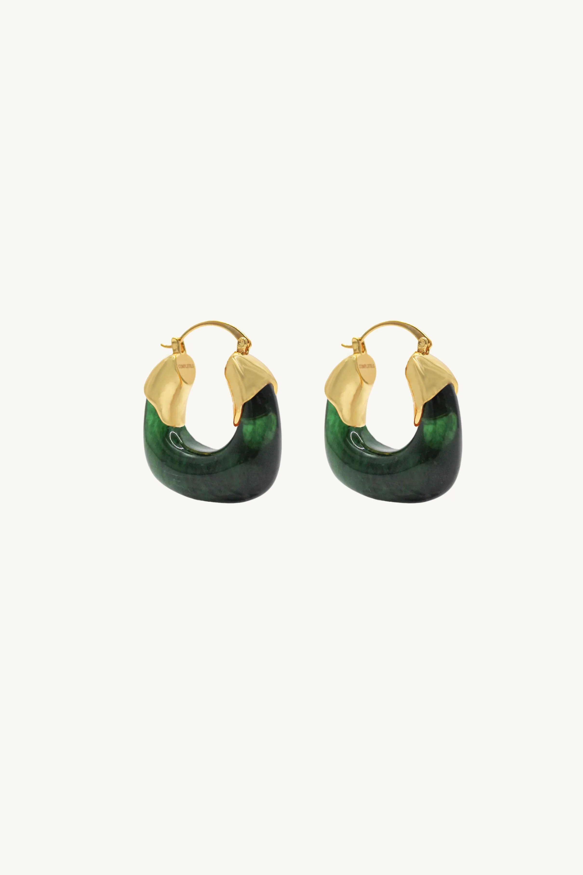 Kira Earrings/Green Ink