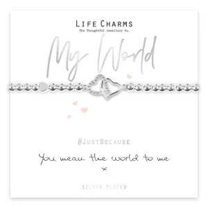 Life Charms Your Mean the World To Me Bracelet