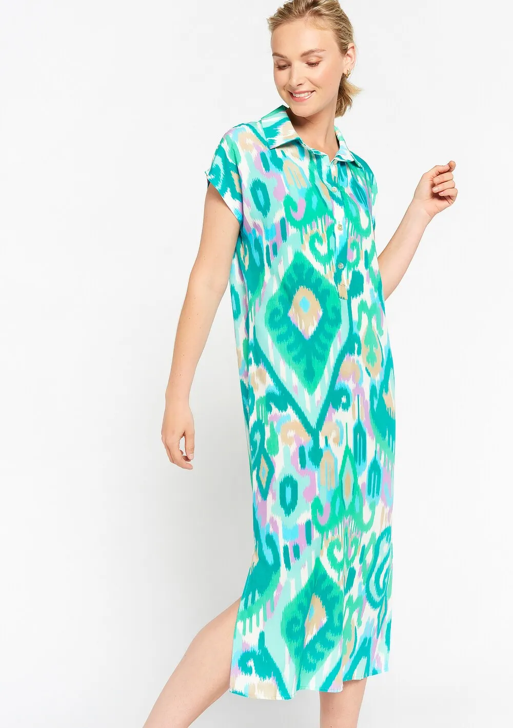 Lolaliza shirt-dress, mint/jade