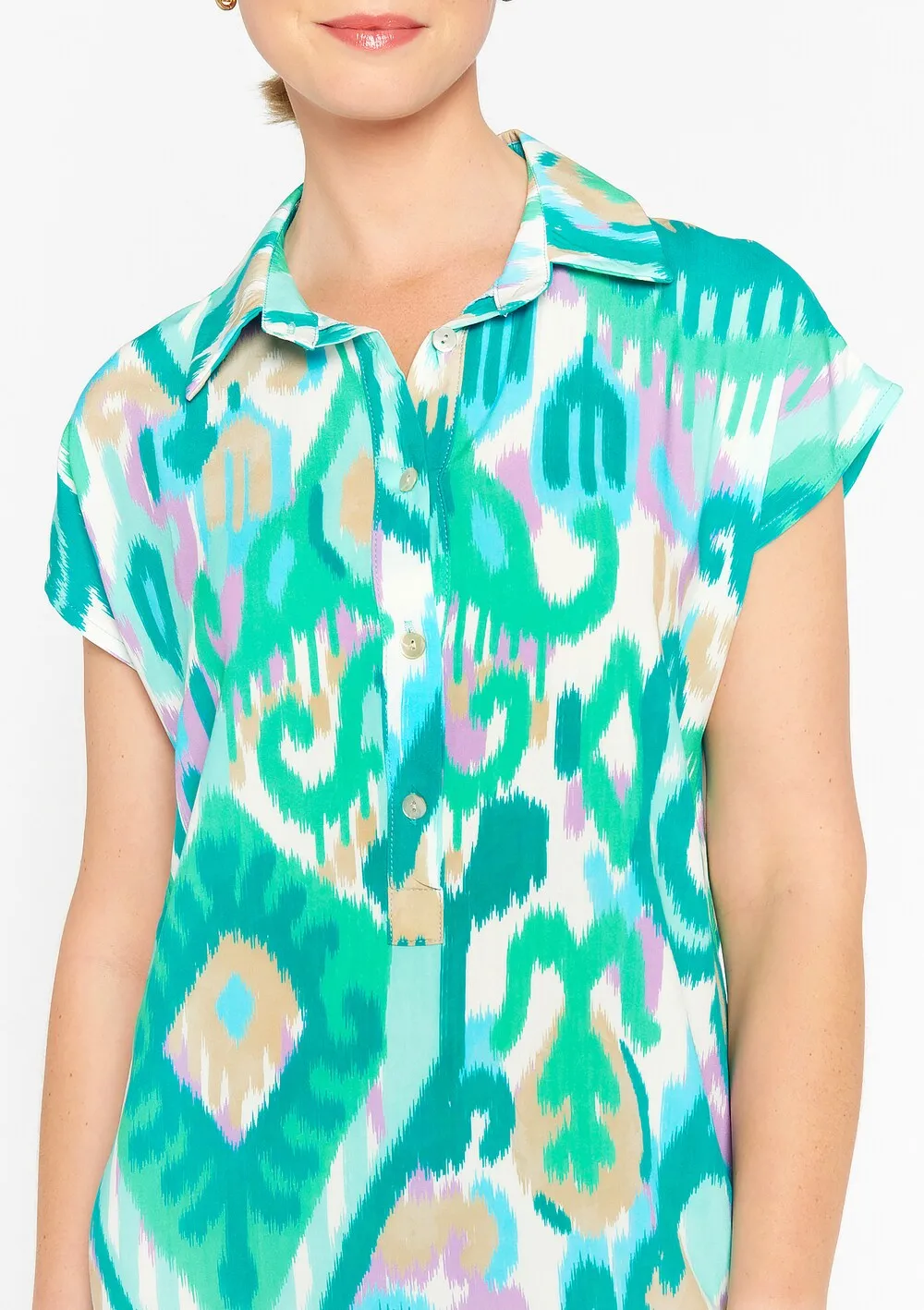 Lolaliza shirt-dress, mint/jade