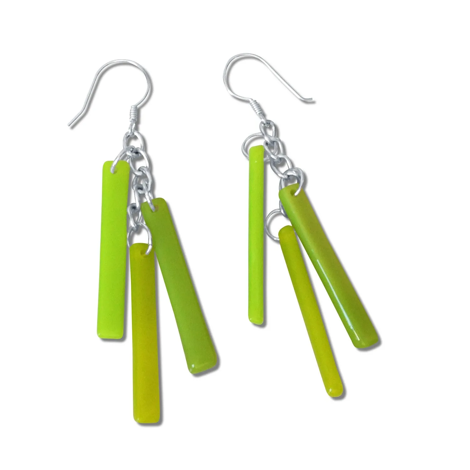 LTRAC Glass Earrings - Aqua