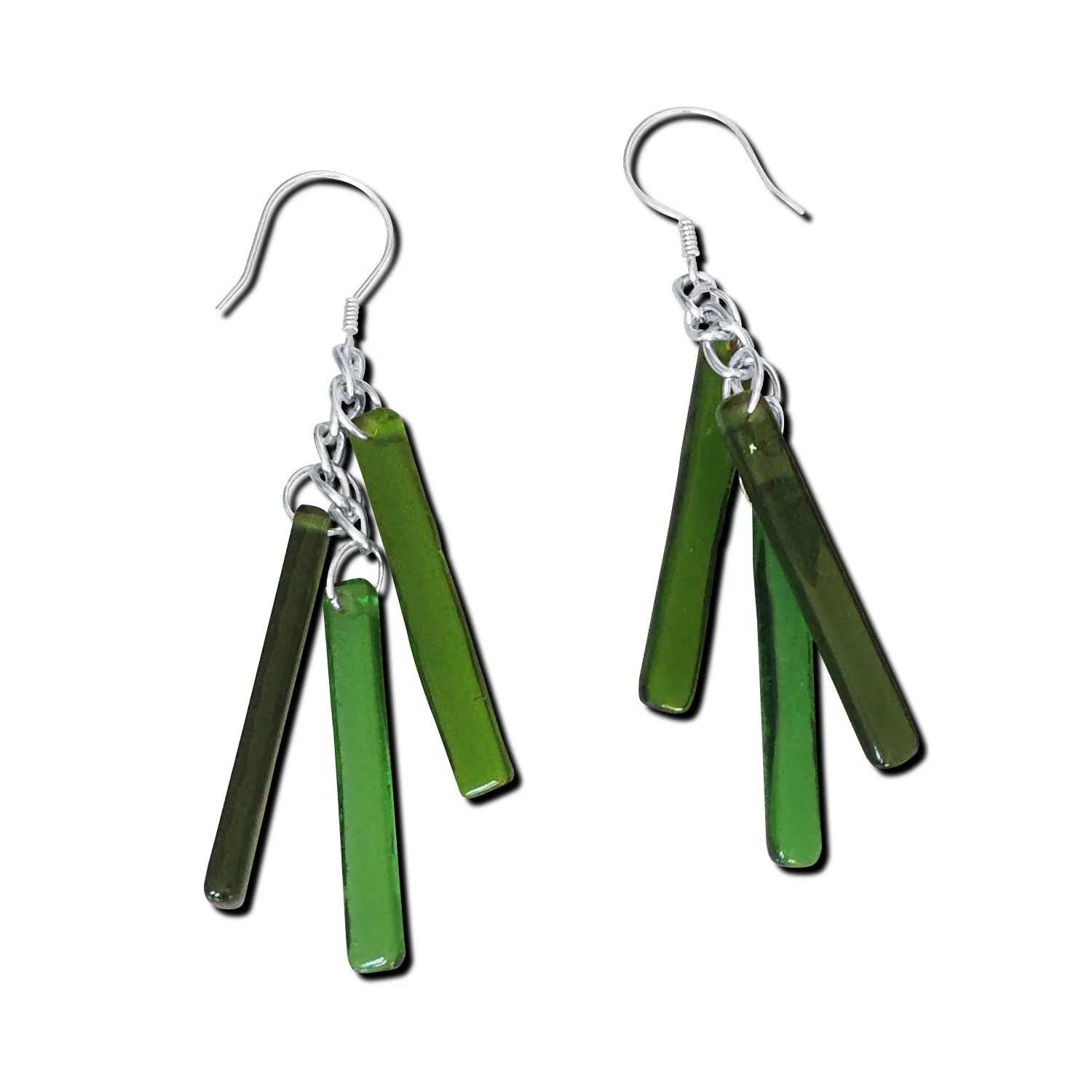 LTRAC Glass Earrings - Aqua