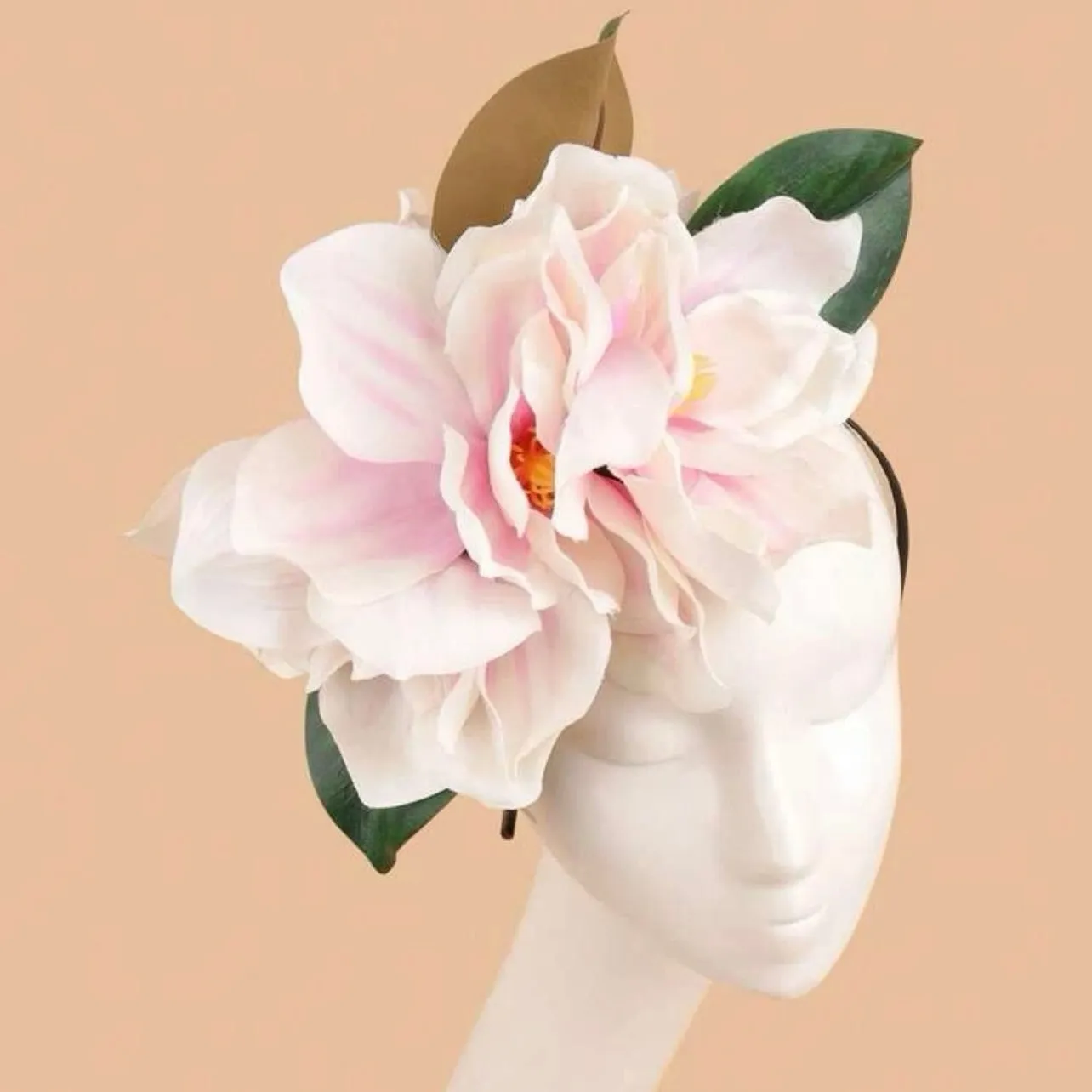 Magnolia Flower Headband - Handmade Headpiece, Flower Headpiece, Floral Headband, Southern Belle