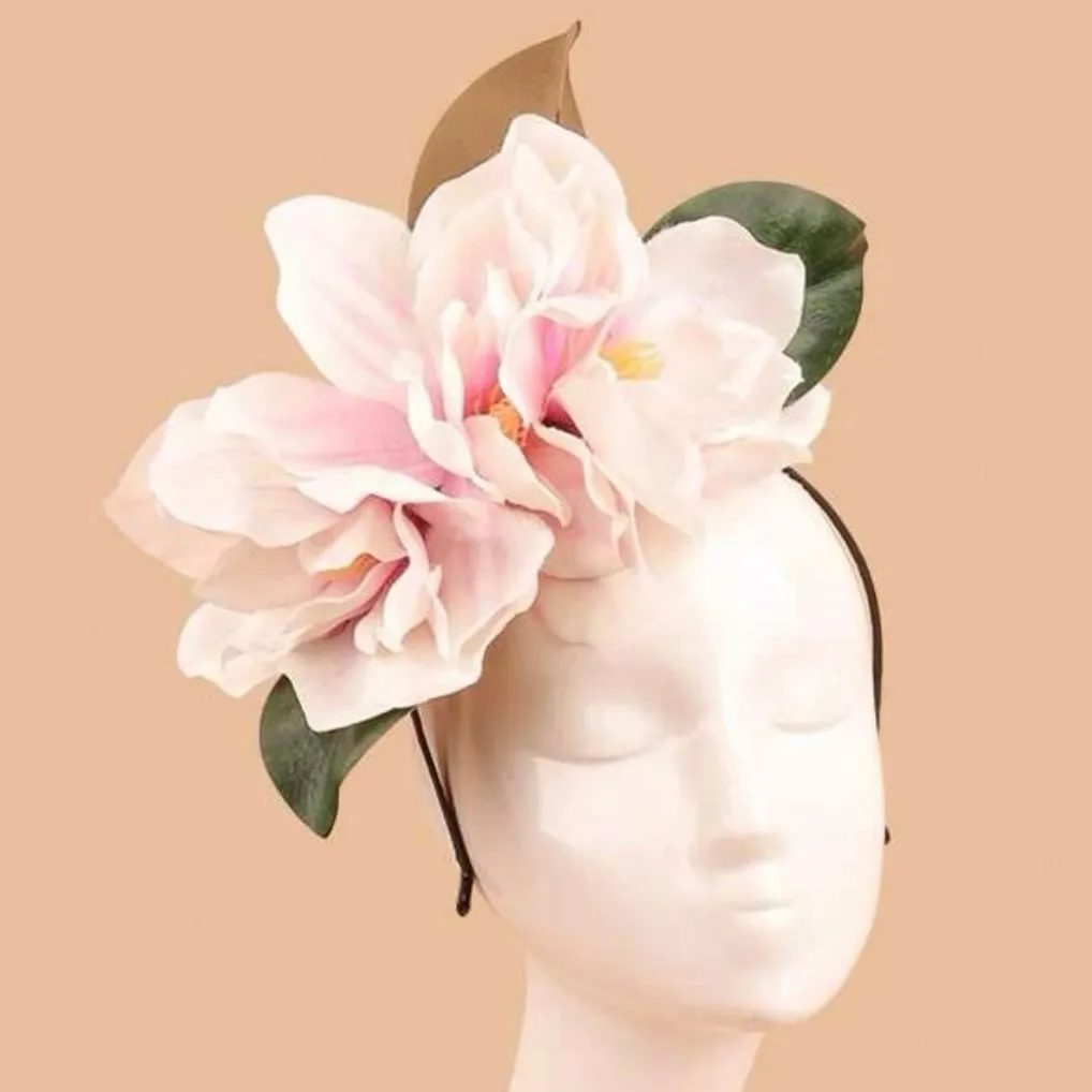 Magnolia Flower Headband - Handmade Headpiece, Flower Headpiece, Floral Headband, Southern Belle