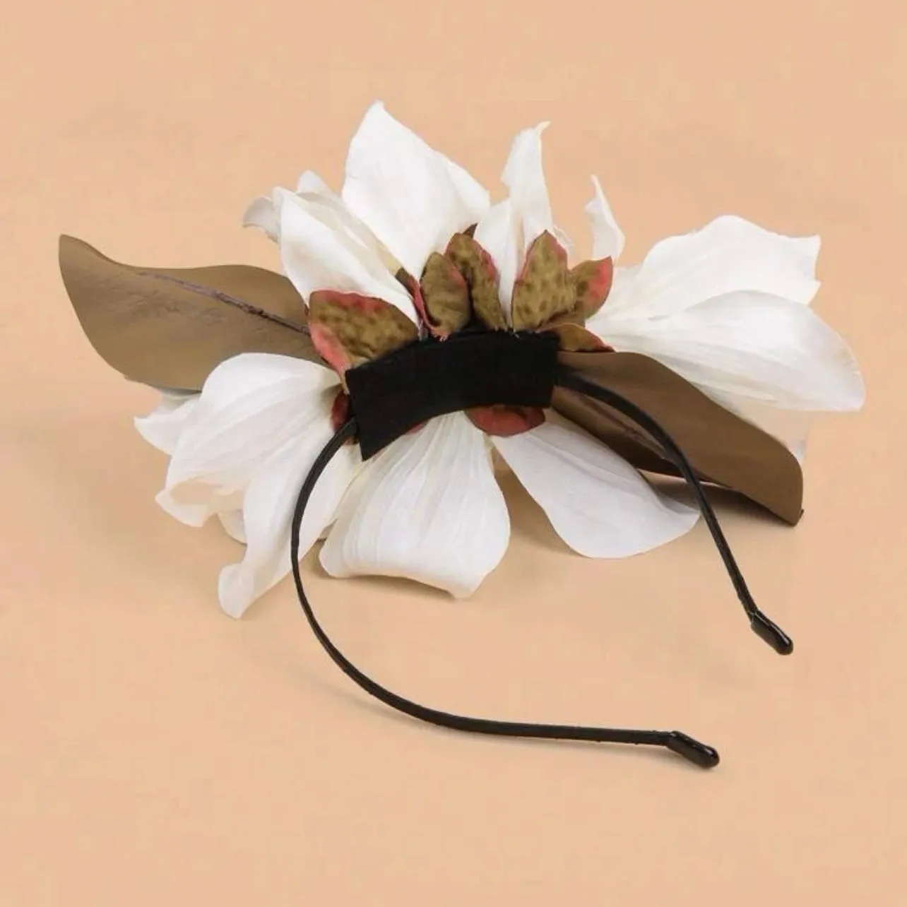 Magnolia Flower Headband - Handmade Headpiece, Flower Headpiece, Floral Headband, Southern Belle