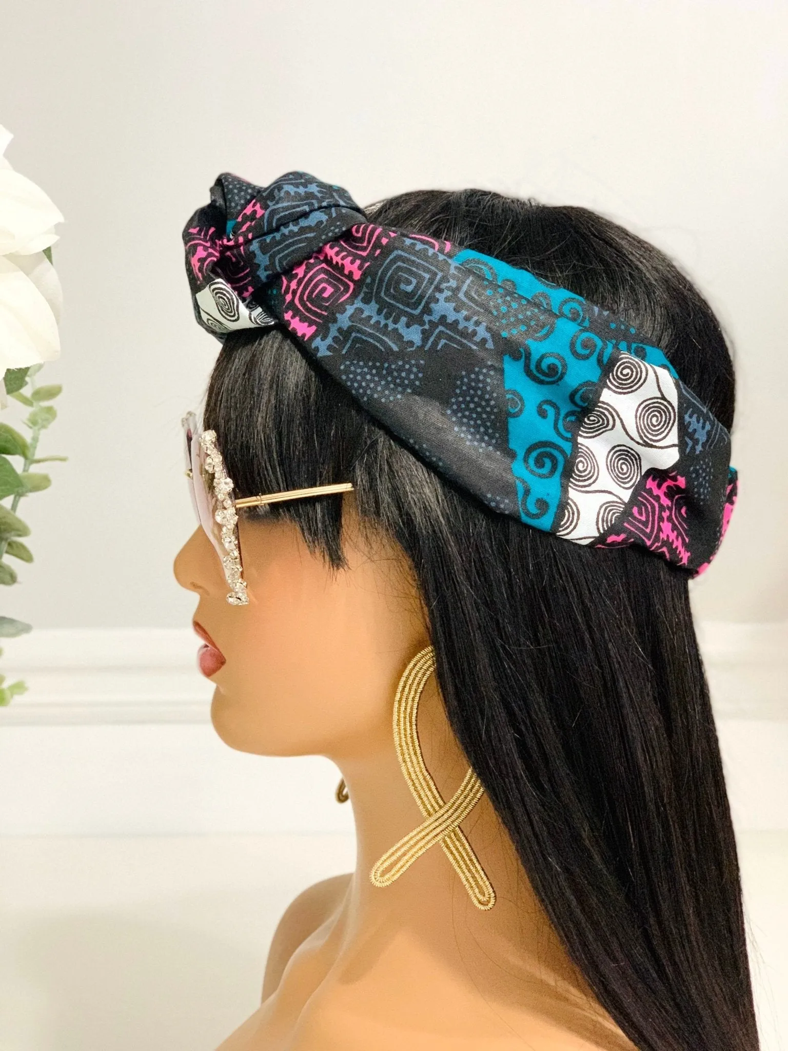 Mide African Print Knotted Headband