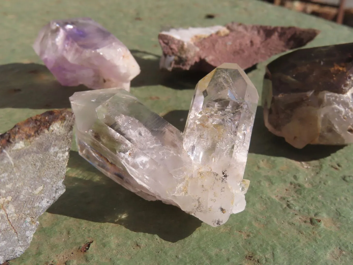 Natural Brandberg Amethyst Quartz Crystals x 6 From Brandberg, Namibia