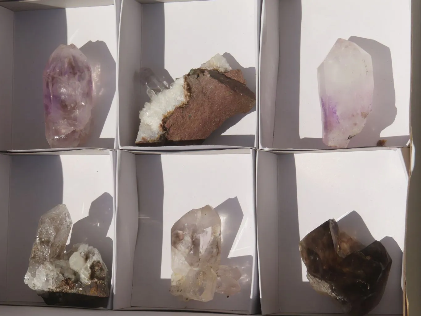 Natural Brandberg Amethyst Quartz Crystals x 6 From Brandberg, Namibia