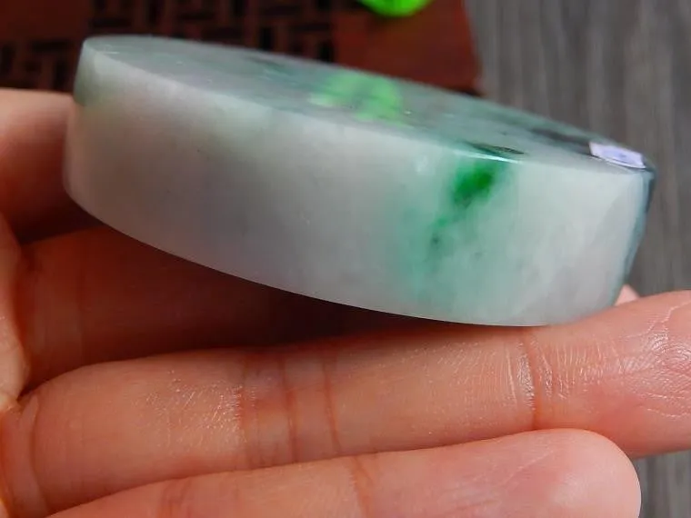 Natural Jade Rough Jadeite Raw (107g, 55X55X13.5mm)