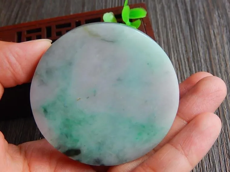 Natural Jade Rough Jadeite Raw (107g, 55X55X13.5mm)