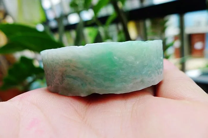 Natural Jade Rough Jadeite Raw (116g,5.36X1.6cm)