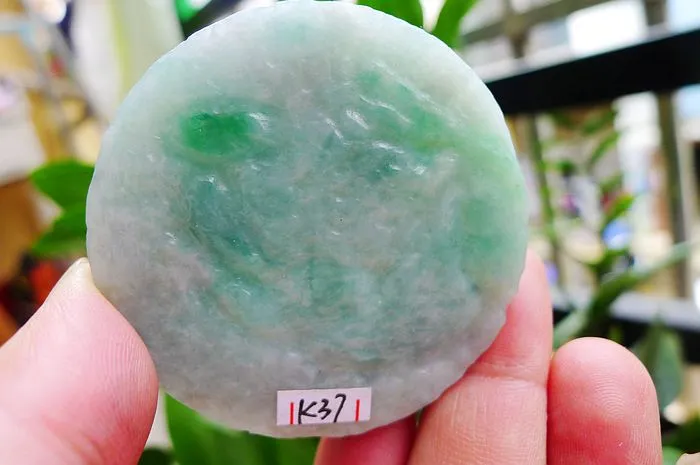 Natural Jade Rough Jadeite Raw (116g,5.36X1.6cm)