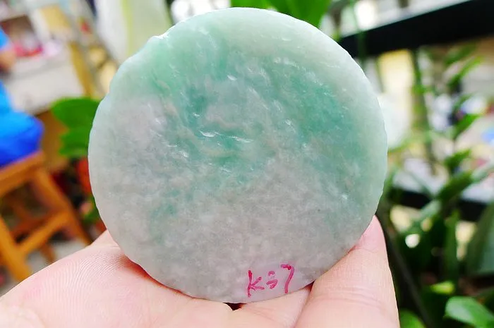 Natural Jade Rough Jadeite Raw (116g,5.36X1.6cm)