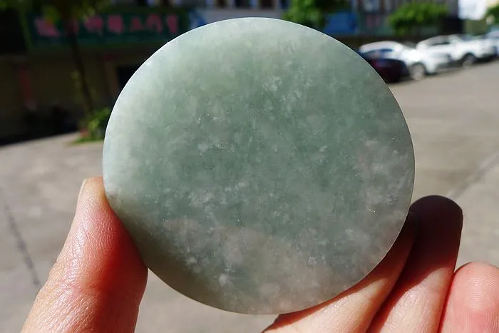 Natural Jade Rough Jadeite Raw (130g,6X6X1.35cm)