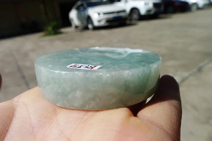 Natural Jade Rough Jadeite Raw (130g,6X6X1.35cm)