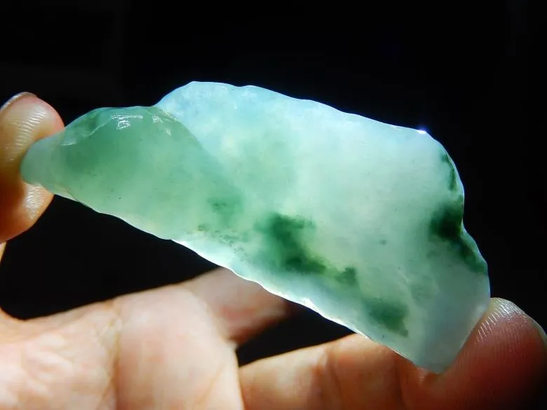 Natural Jade Rough Jadeite Raw (29g, 70X28X9.5mm)