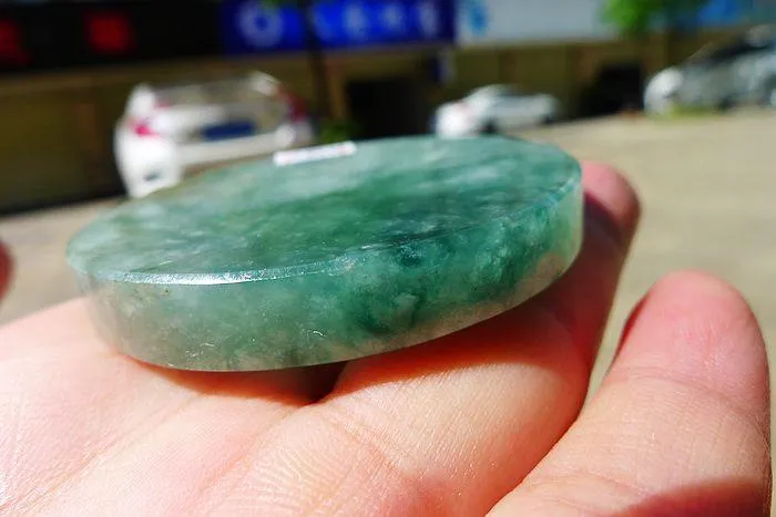 Natural Jade Rough Jadeite Raw (62g,5.5X0.75cm)