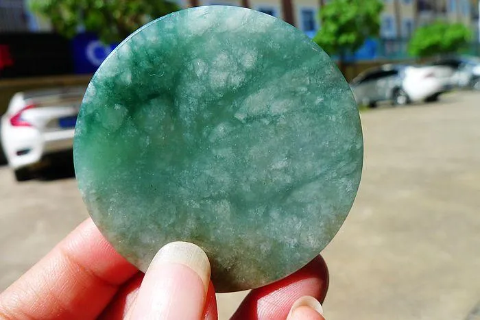 Natural Jade Rough Jadeite Raw (62g,5.5X0.75cm)