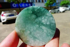 Natural Jade Rough Jadeite Raw (62g,5.5X0.75cm)