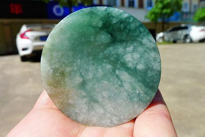 Natural Jade Rough Jadeite Raw (62g,5.5X0.75cm)