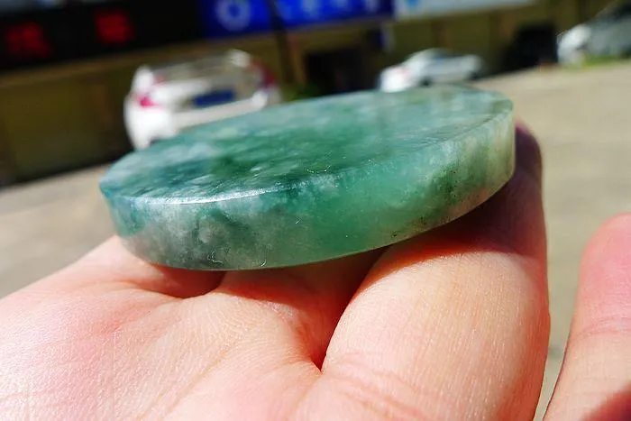 Natural Jade Rough Jadeite Raw (62g,5.5X0.75cm)