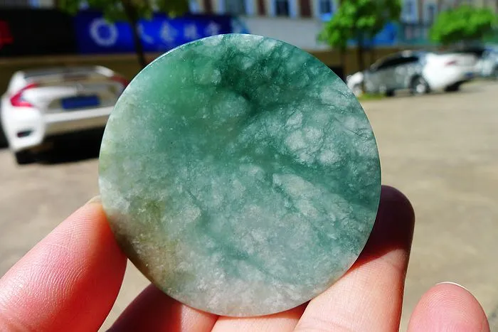 Natural Jade Rough Jadeite Raw (62g,5.5X0.75cm)