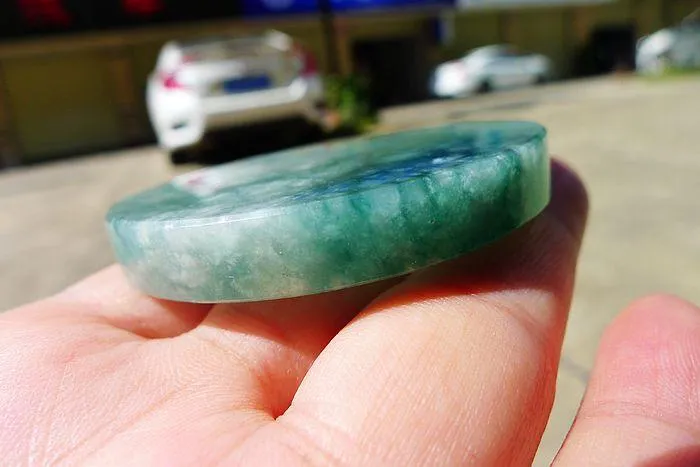 Natural Jade Rough Jadeite Raw (62g,5.5X0.75cm)