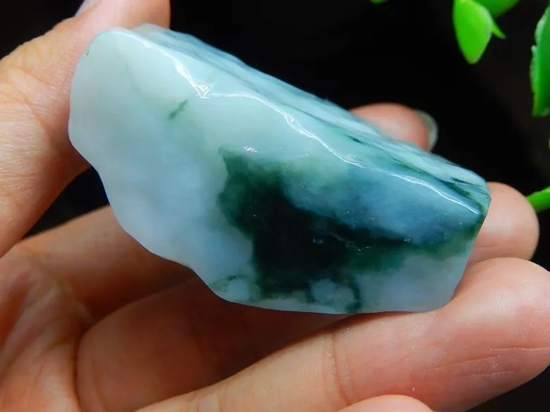 Natural Jade Rough Jadeite Raw (70g, 47X45X20mm)