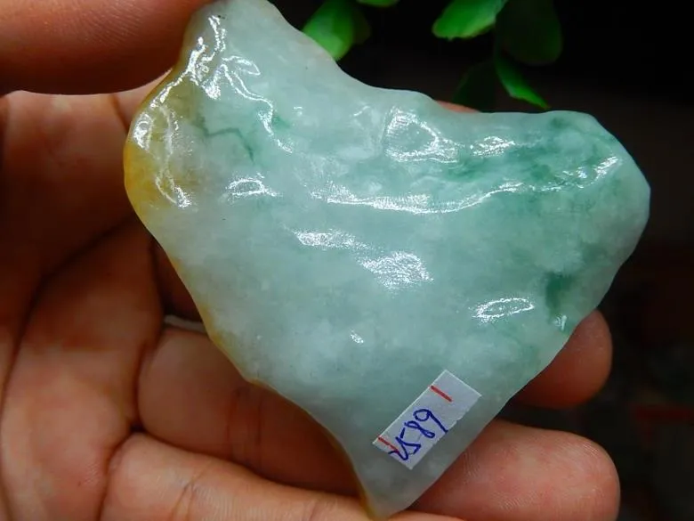 Natural Jade Rough Jadeite Raw (74g, 56X52X19mm)