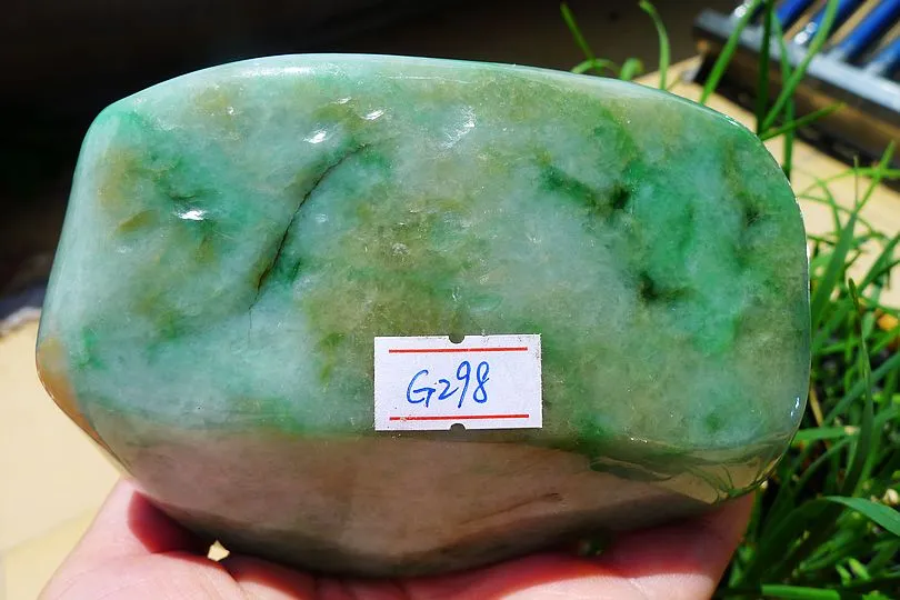 Natural Jade Rough Jadeite Raw (848g,11.3X6.9X5.9cm)