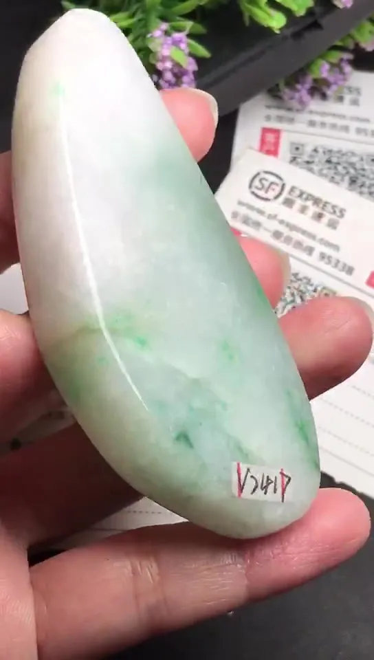 Natural Jade Rough Jadeite Raw (97g,8.4x3.7x1.3cm)-V2417