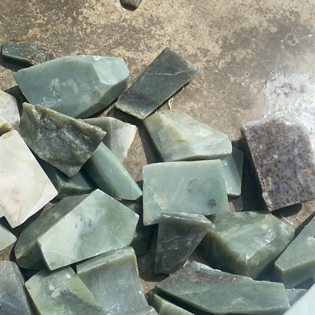 Natural Kunlun Jade Rough Nephrite Remains Around 15kg