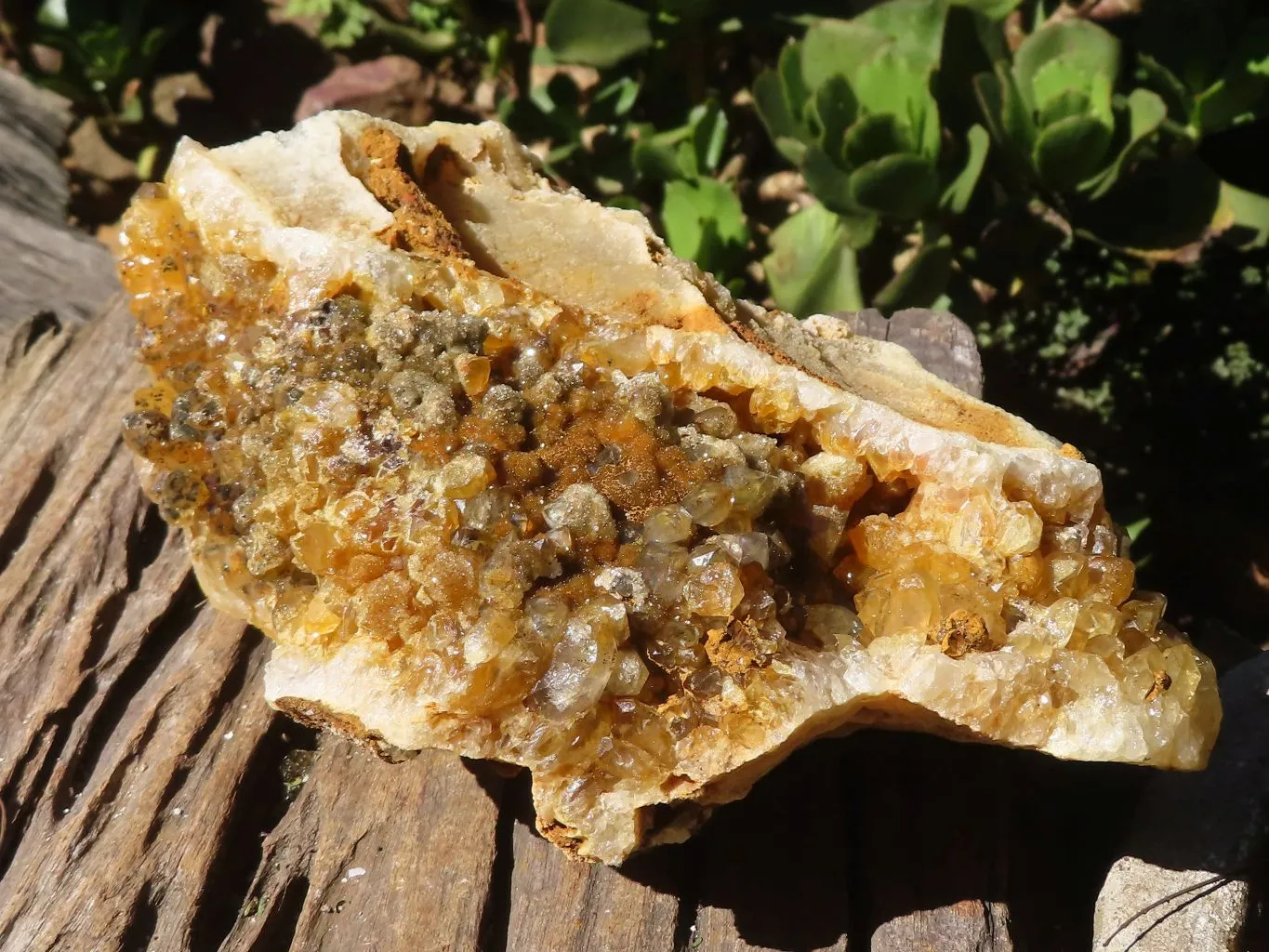 Natural Large Limonite Quartz Cluster x 1 From Solwezi, Zambia