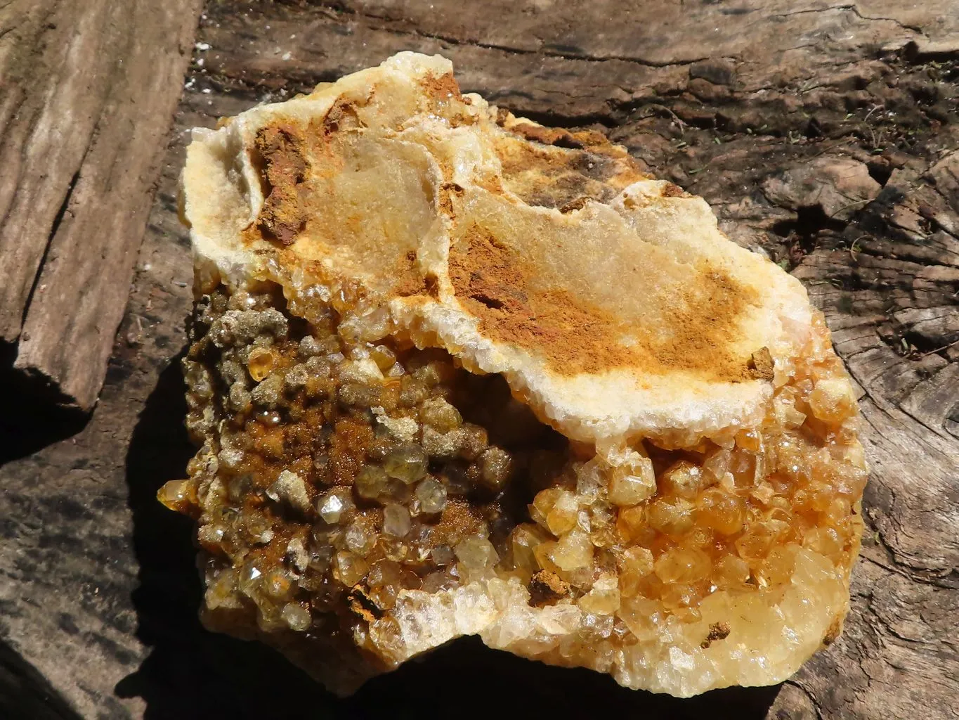 Natural Large Limonite Quartz Cluster x 1 From Solwezi, Zambia