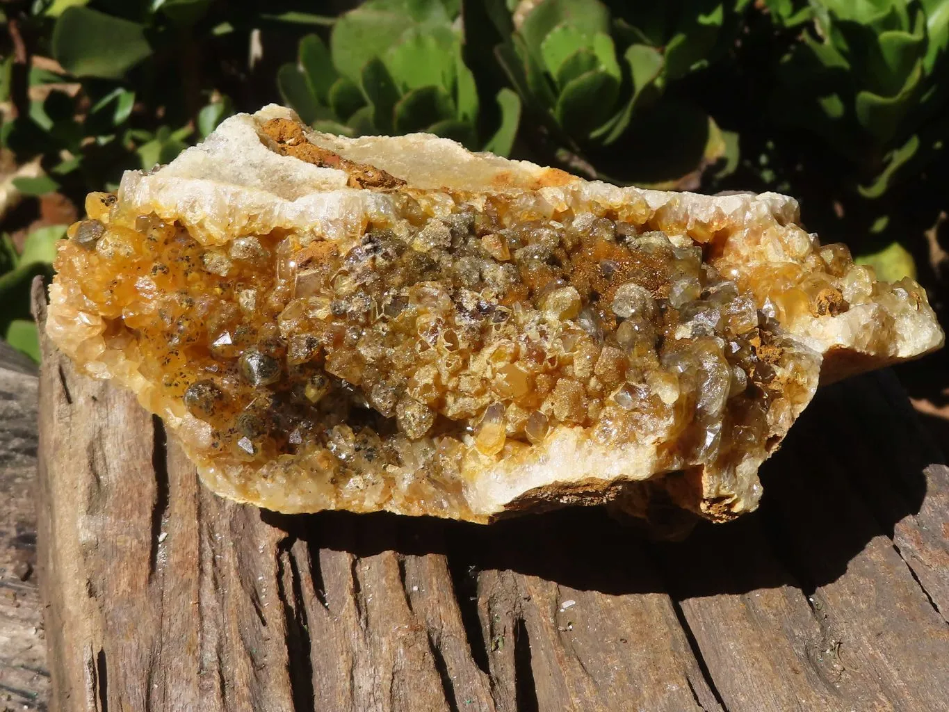 Natural Large Limonite Quartz Cluster x 1 From Solwezi, Zambia