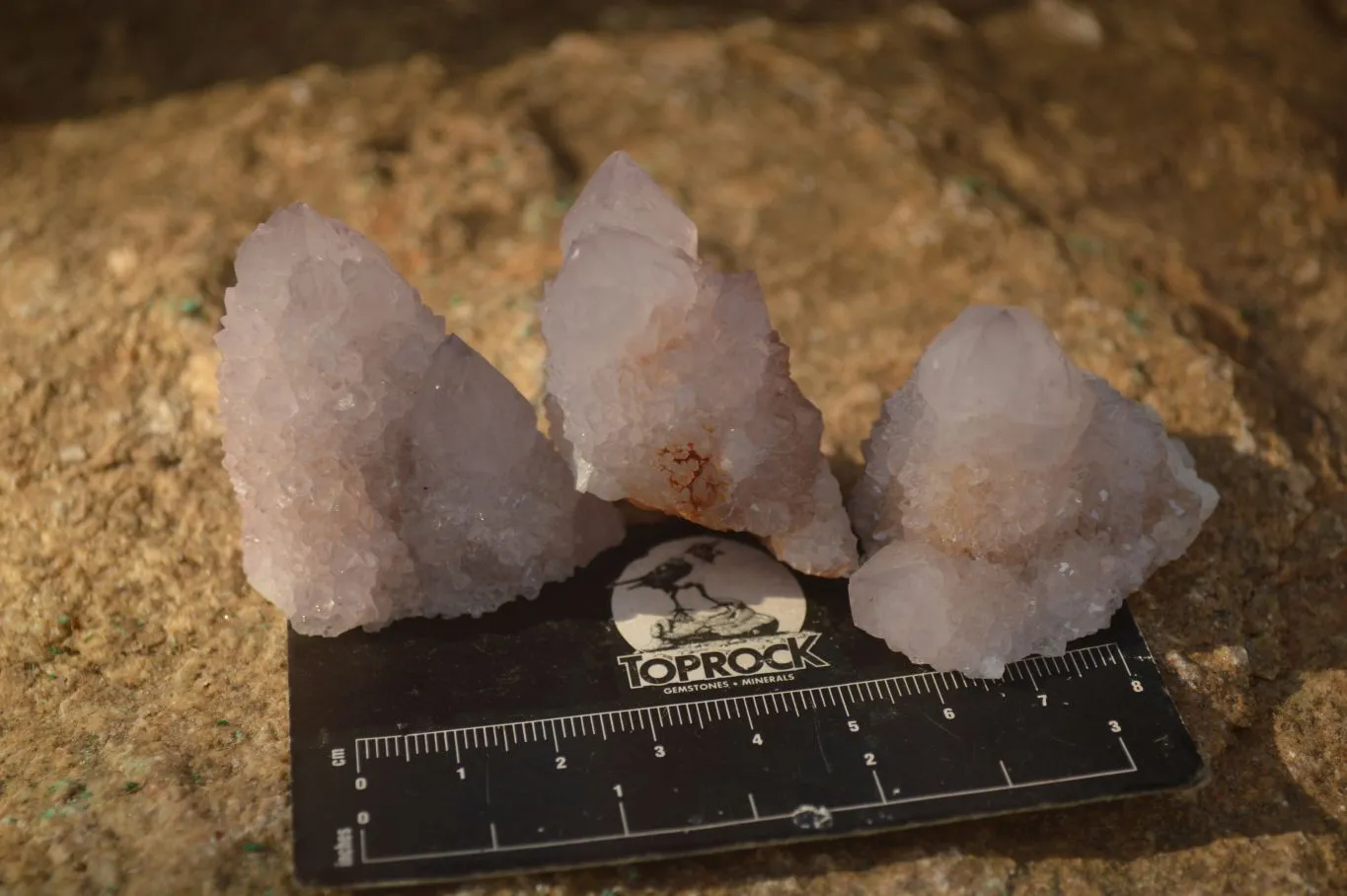 Natural Pale Amethyst Spirit Quartz Clusters x 20 From Boekenhouthoek, South Africa