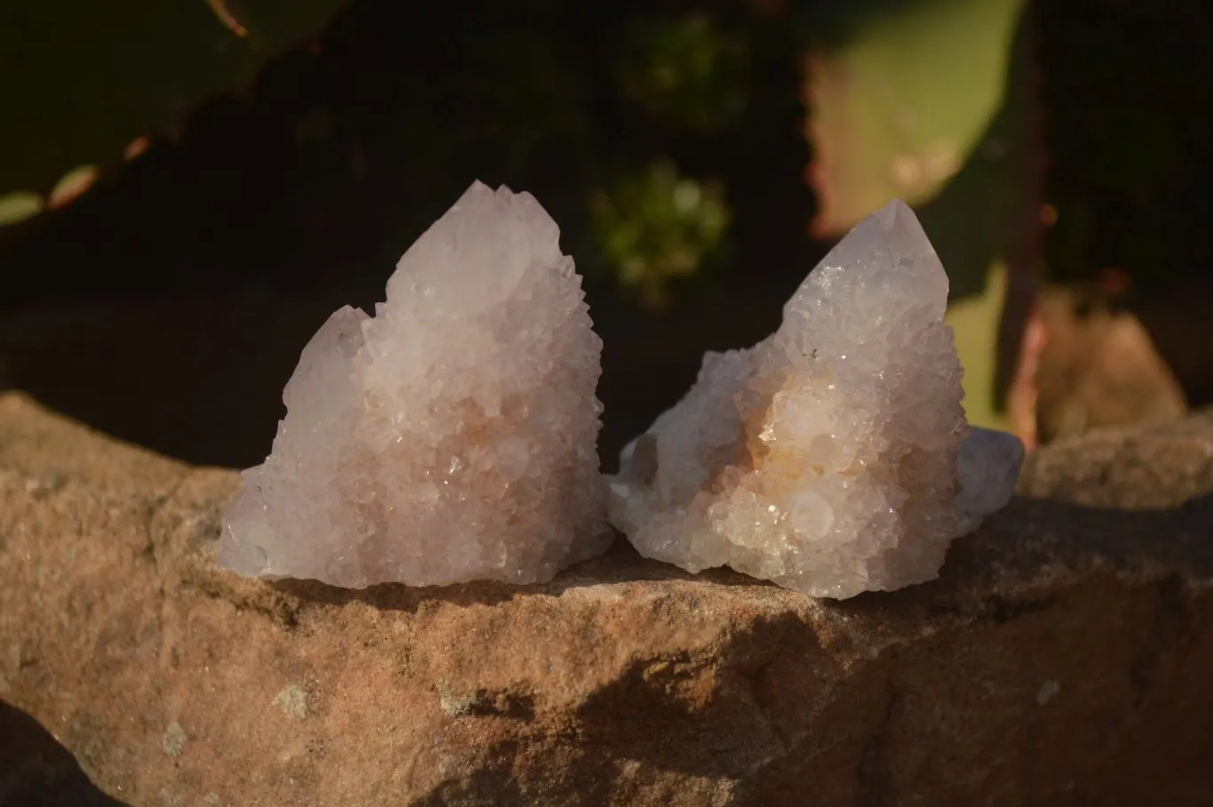 Natural Pale Amethyst Spirit Quartz Clusters x 20 From Boekenhouthoek, South Africa