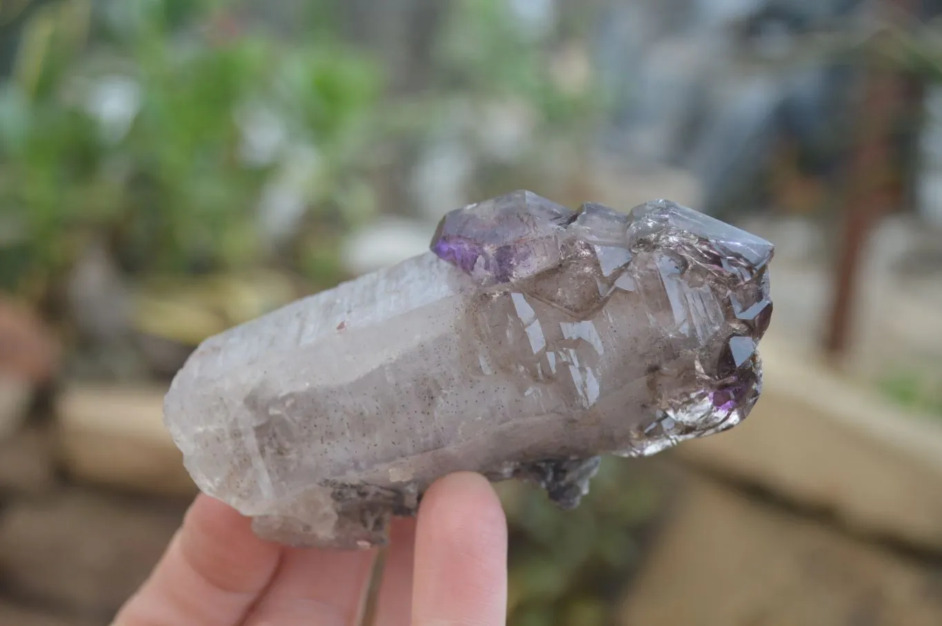 Natural Smokey Amethyst Crystals x 6 From Chiredzi, Zimbabwe