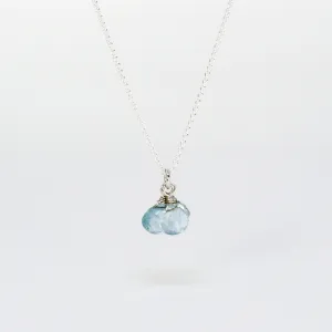 NEW! 3 Aquamarine Beaded Pendant by Rina Young