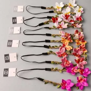 Orchid Braided Vine Headband 13133 (12 units)