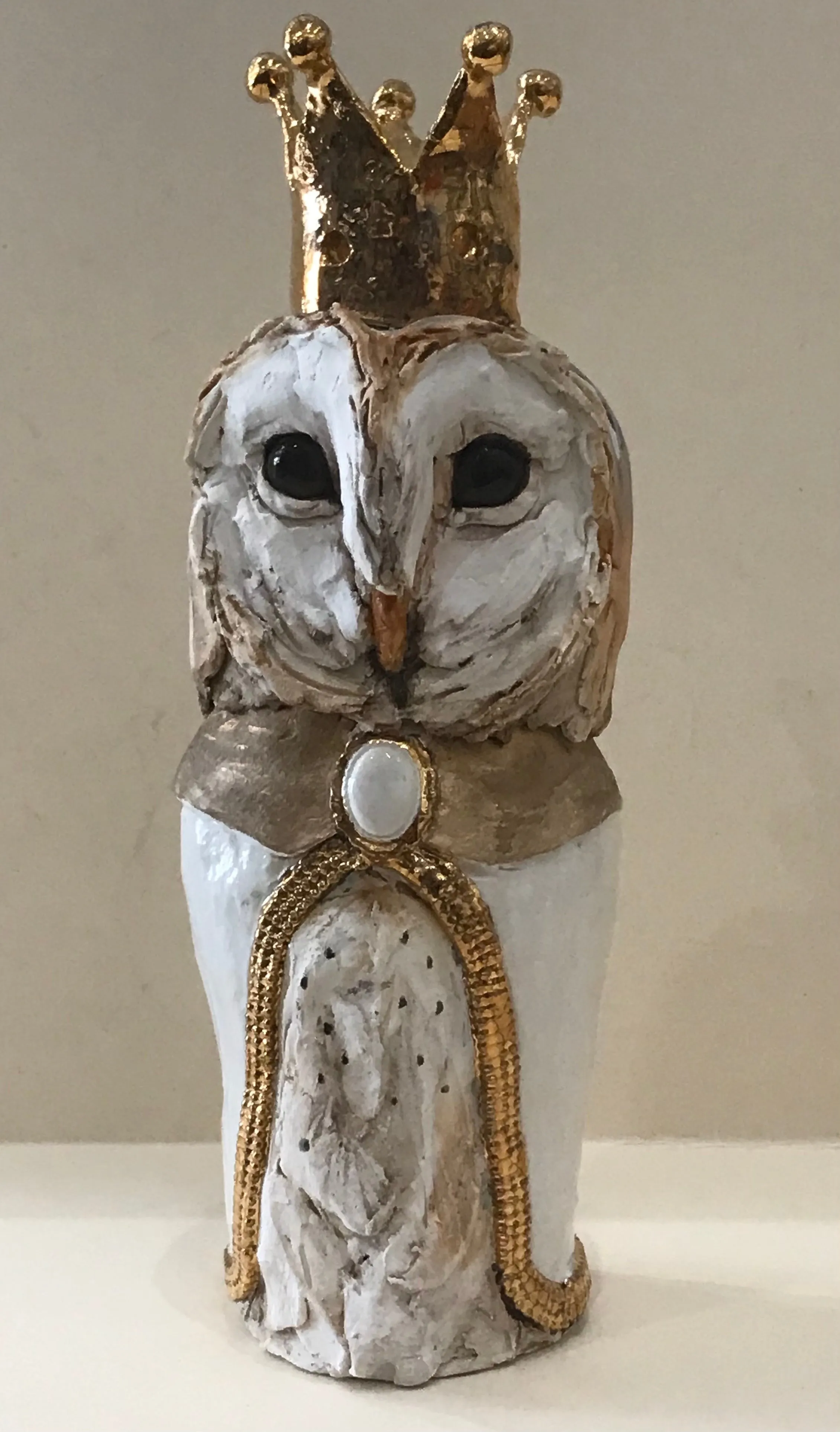 Owl Original Sculpture by Louise Brown SOLD